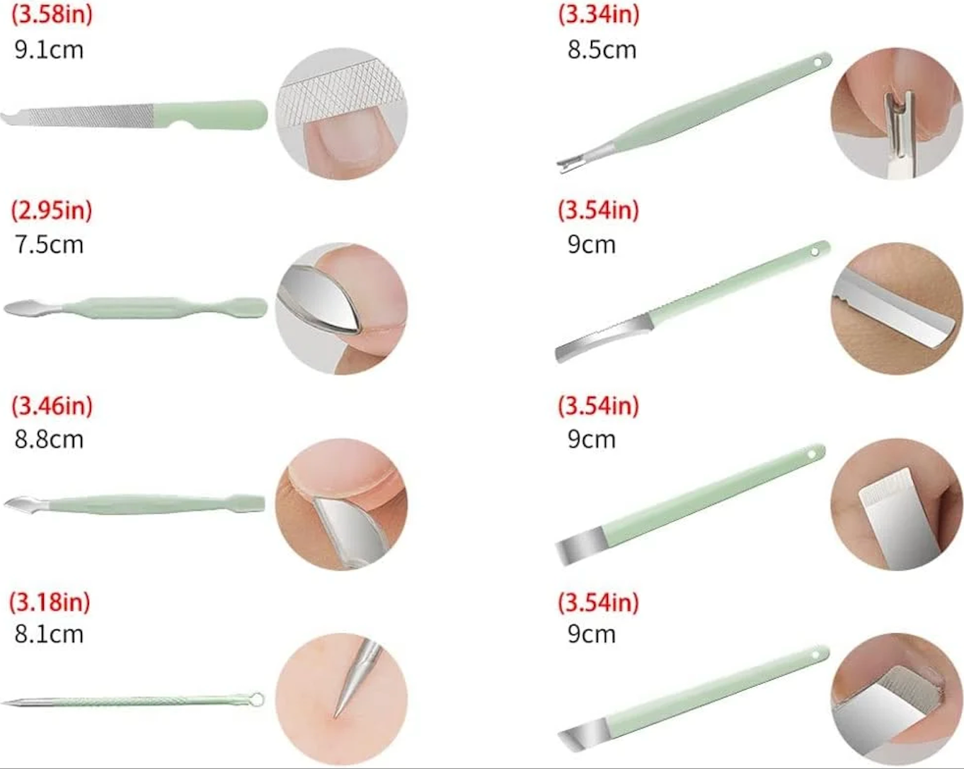 طقم مانيكير وباديكير 16 قطعة (للرجال والنساء)